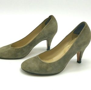Opening Ceremony Taupe Suede Pumps